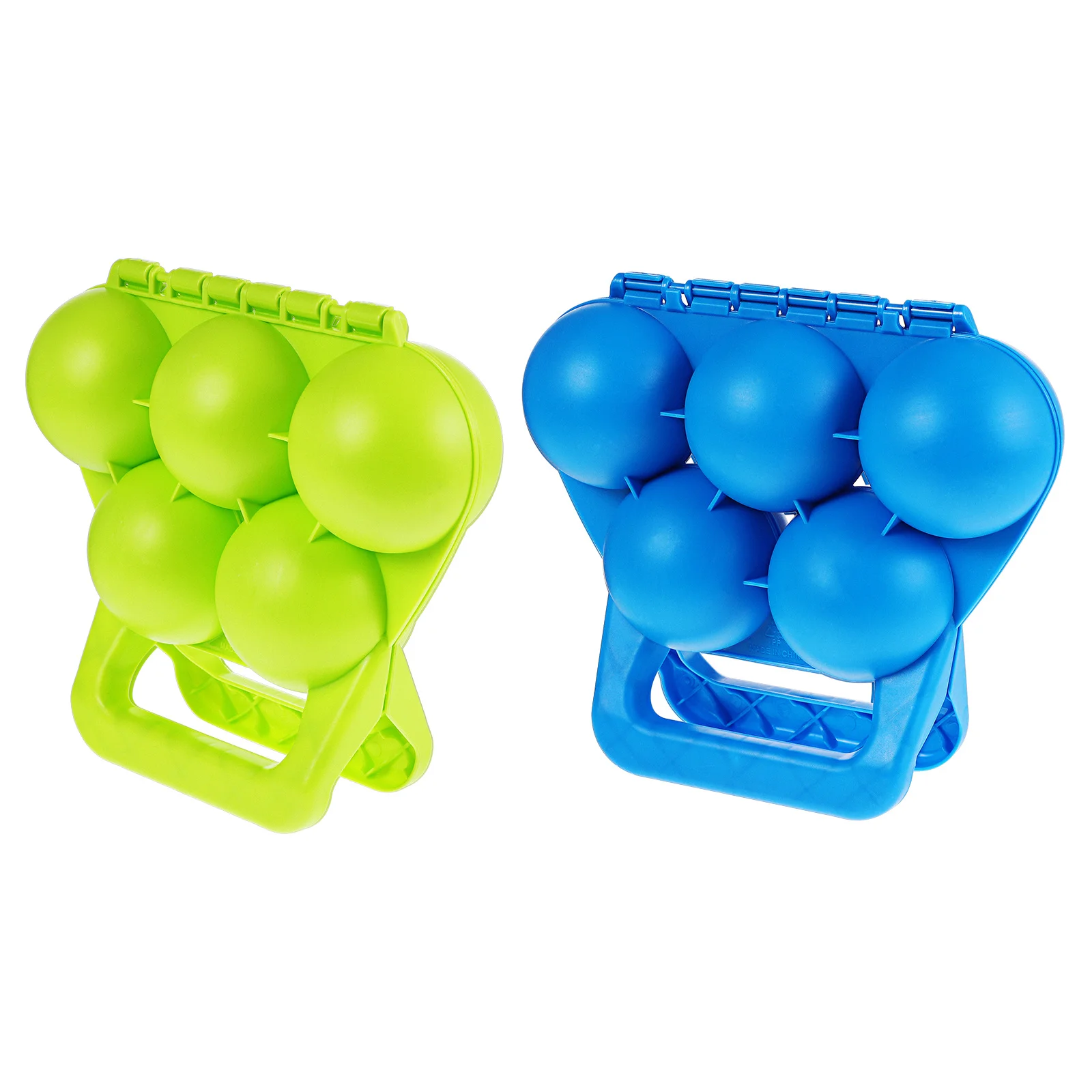 2 قطعة صناع قسط البلاستيك المضادة للانزلاق مقاومة للتجميد في الهواء الطلق الكرة قالب للأطفال الشتاء الثلوج اللعب أداة صنع دائري