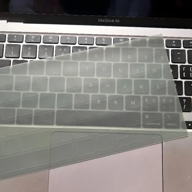 (Us American American Version) Translucent Gray Mbp Suitable for Apple Mac Book Pro 13.3 Air13 14-Inch 16 2024 Notebook A3401 Keyboard Sticker Key Sticker Translucent Protection Sticker M4 Film 15.3