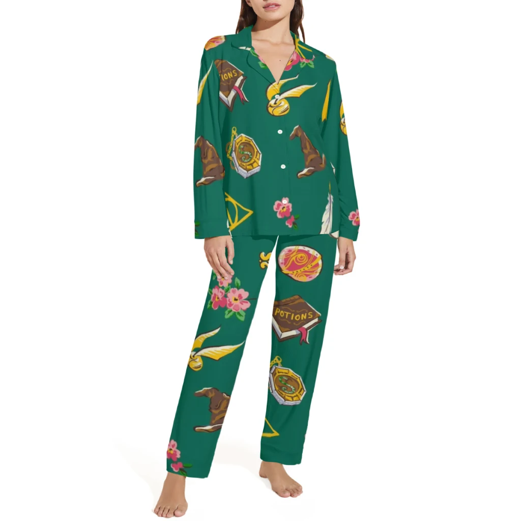 Harry Potter Complete set of printed pajamas, comfortable/cute/patterne