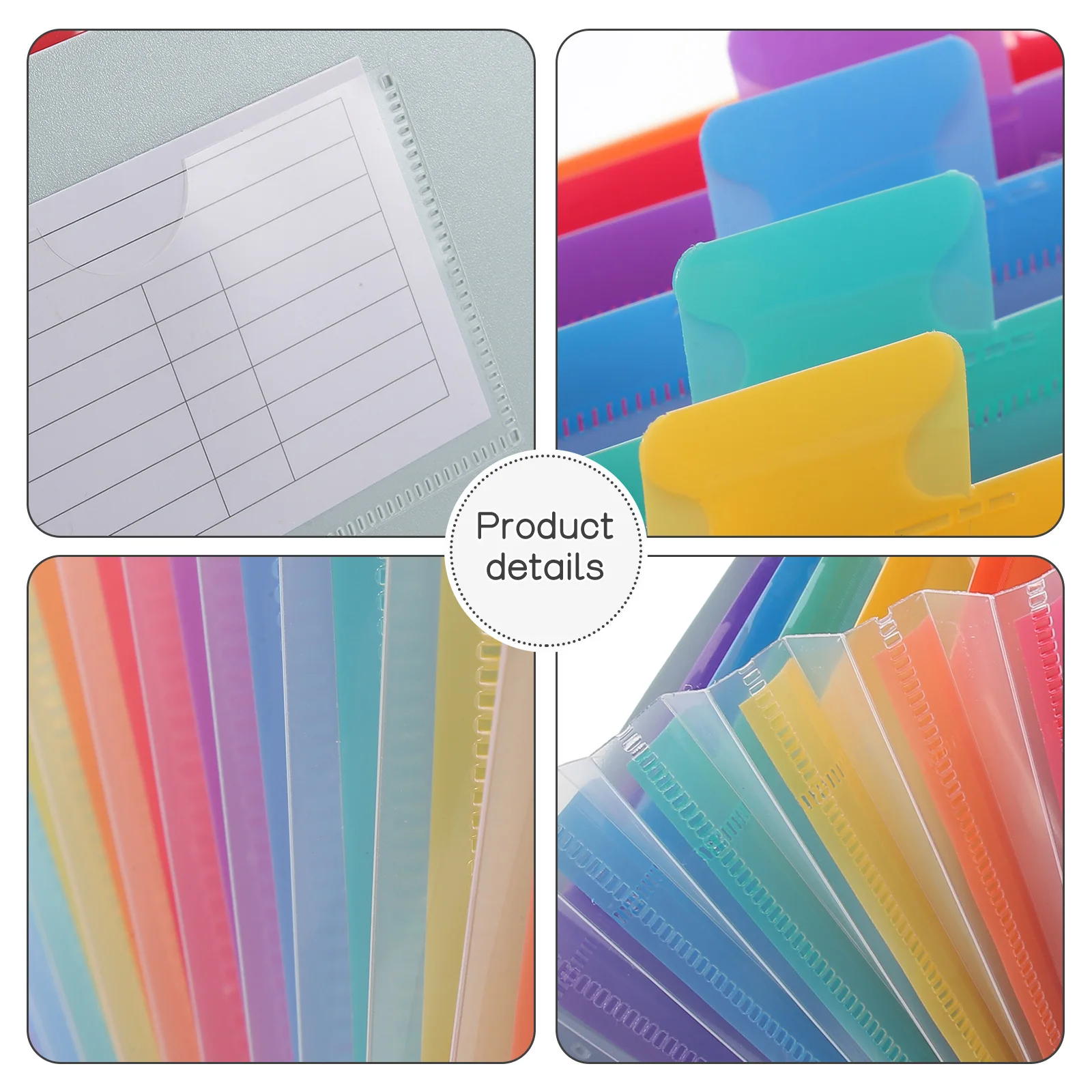 A5 Receipt Organizer Portable Expanding File Folder Wear-Resistant Pp Multi-Layer Document Holder For Office Paper Storage