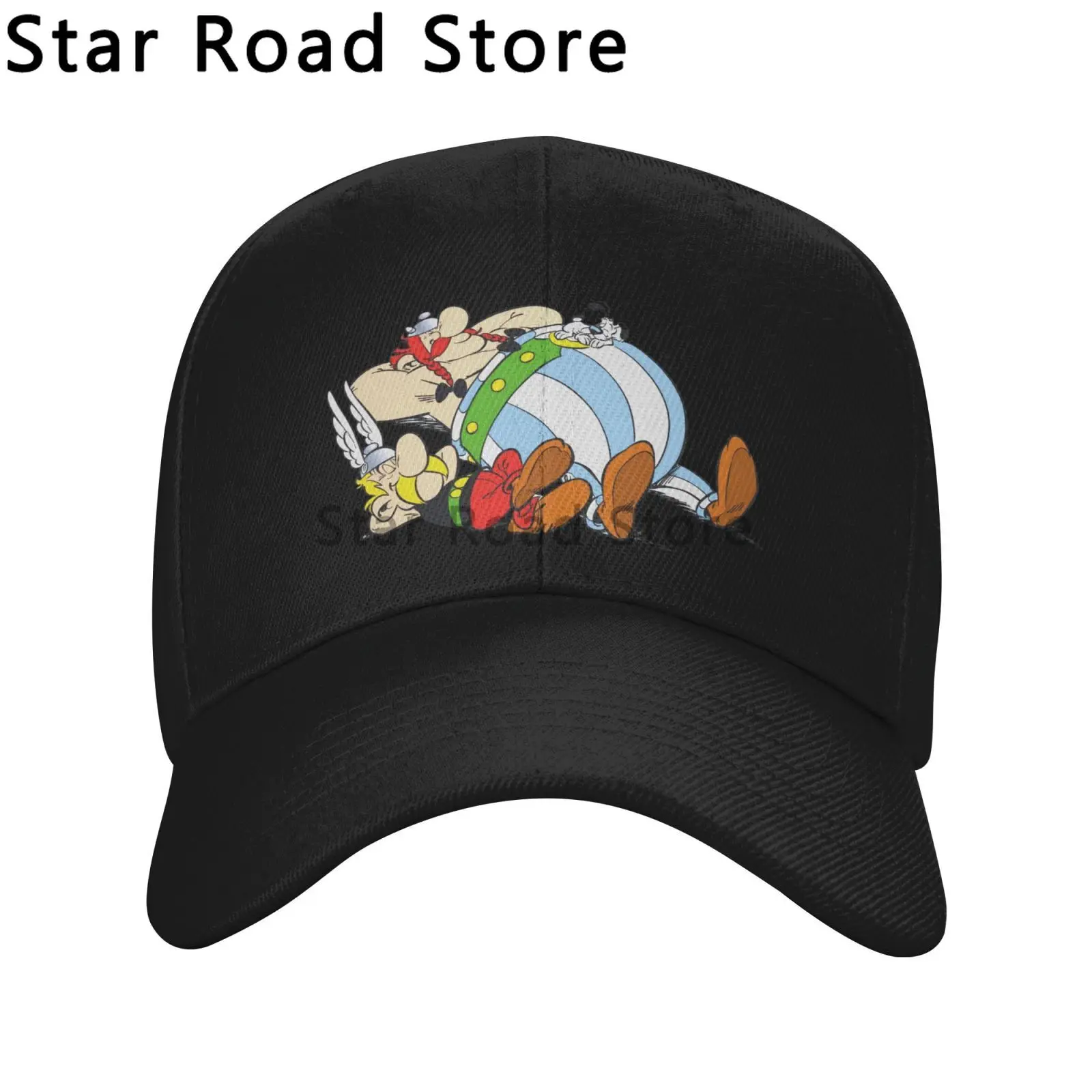 2024 New Arrivial Washed Men's Baseball Cap Sleep Trucker Snapback Caps Dad Hat Asterix and Obelix Golf Hats for Unisex