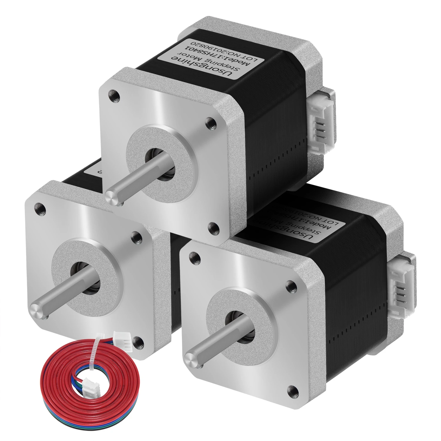 Nema17 Stepper Motor para gravador a laser CNC, peças de impressora 3D, 17HS4401, 17HS3401, 17HS4023, 17HS6001, 17HS8401, 42BYGH