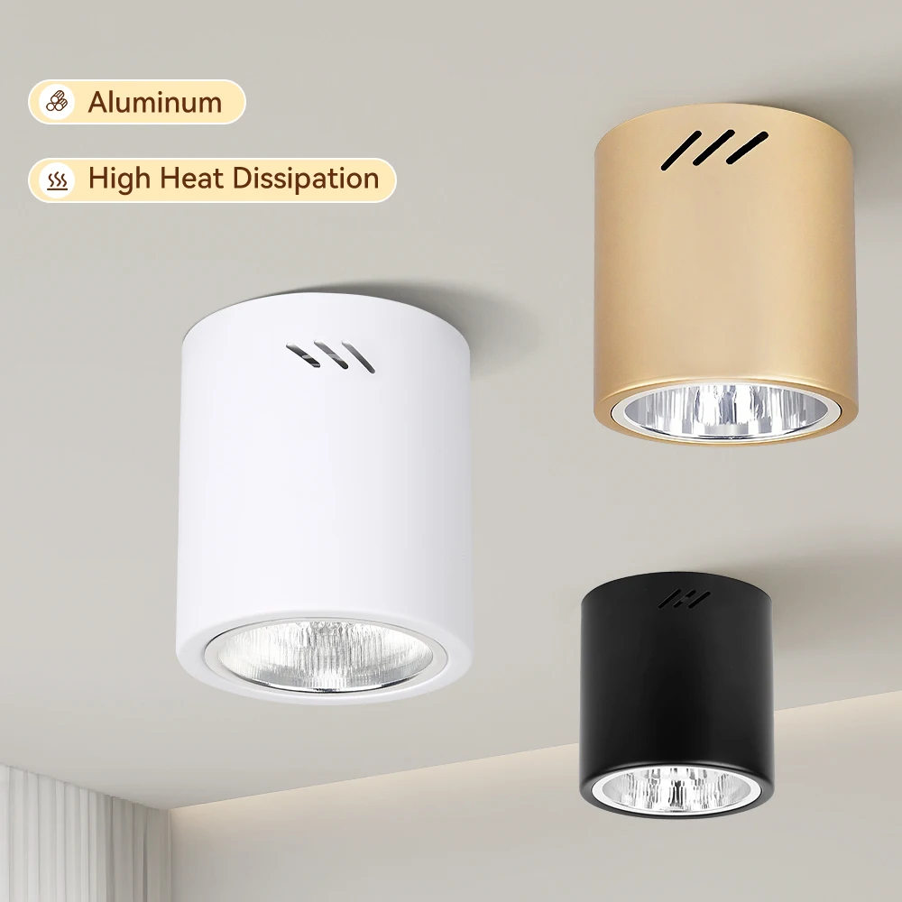Surface Mount Downlight Replacement E27 Bulb LED Spotlight for Indoor Lighting bedroom living room Decor Fixture