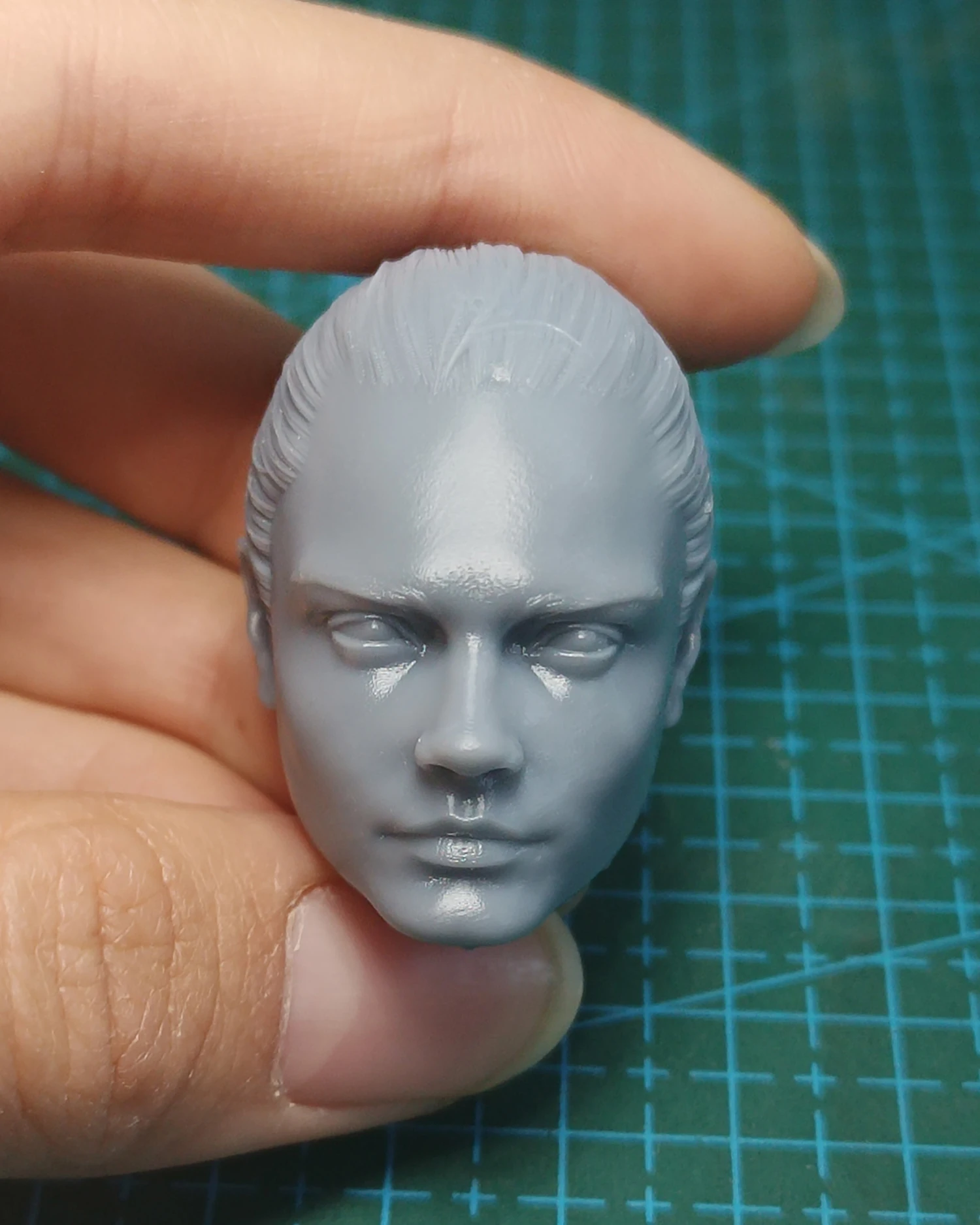 

1/6 Scale Unpainted Star Female Agent Head Carving Sculpt Model Toys