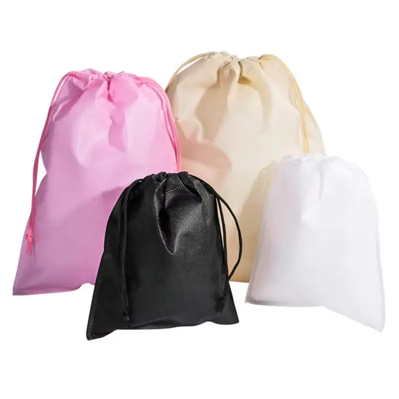 

20 Pcs Non-Woven Drawstring Storage Bags Shoe Organizer Cloth Container for Home Garden Office - Multi-Purpose Storage