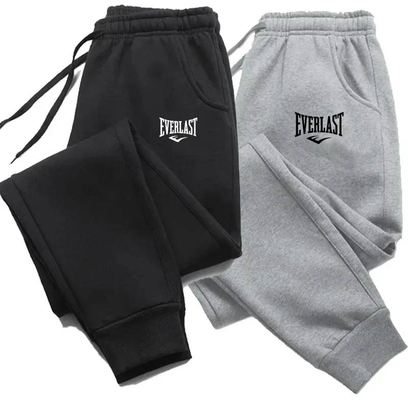New Printed Pants EVERLAST Men Women Running Pants Joggers Sweatpant Sport Casu…