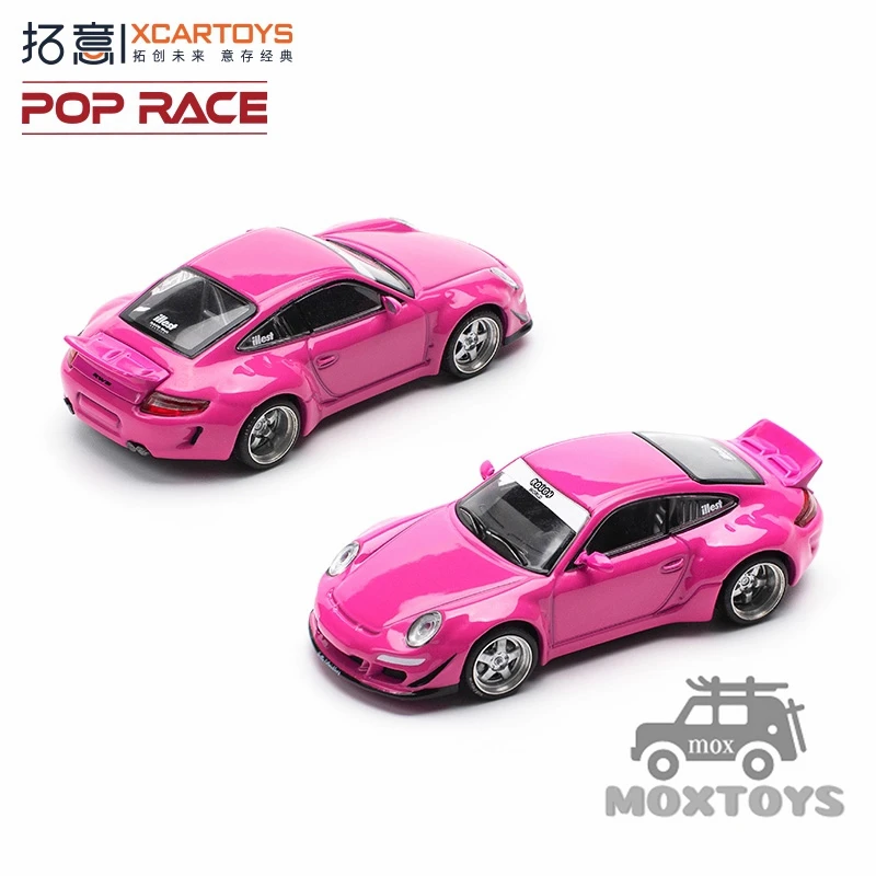 

Xcartoys x POP RACE 1:64 RWB997 Розовая литая модель автомобиля
