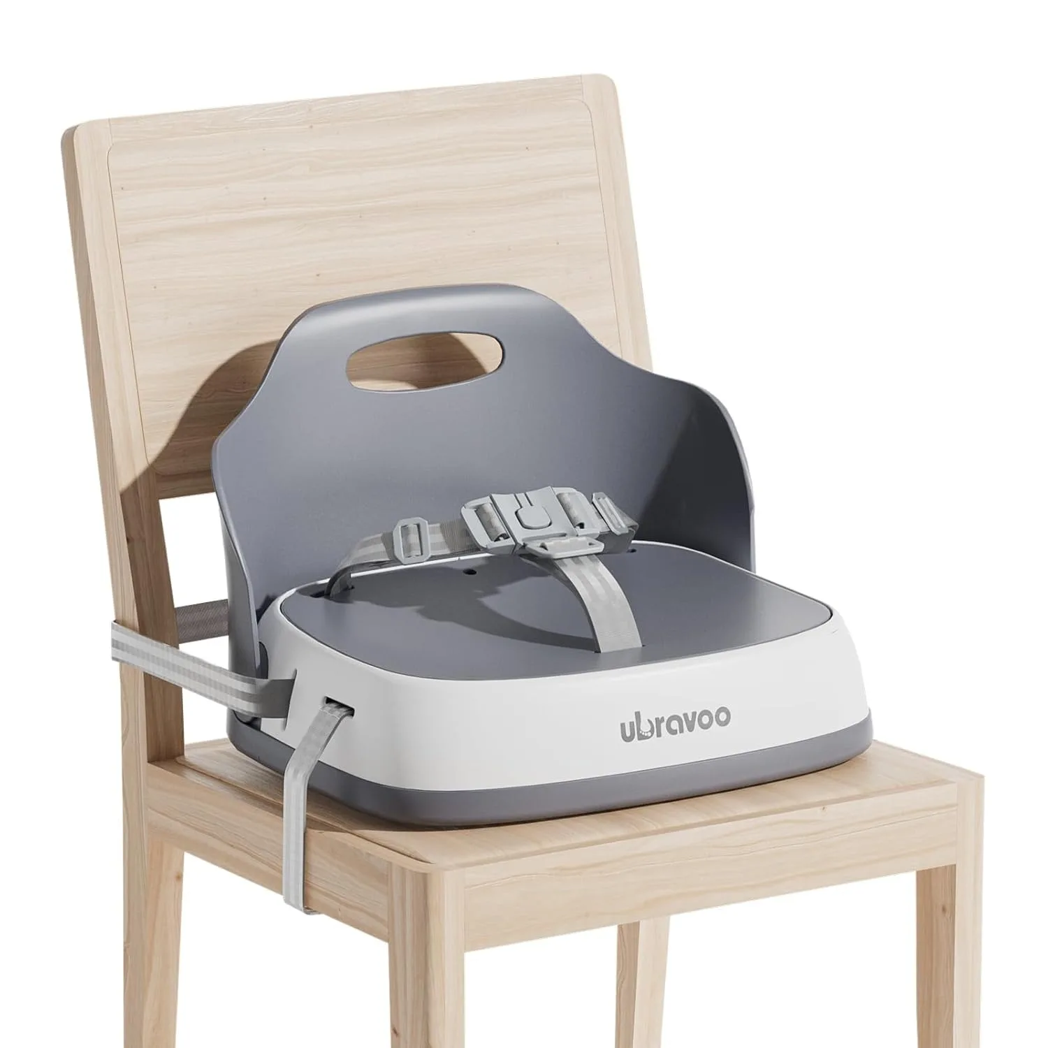 Chaise haute portable et pliable pour enfants, imperméable, facile à nettoyer, siège d'alimentation pour tout-petits en PP avec harnais de sécurité à 3 points, 2 sangles de fixation sécurisées, siège rehausseur léger et compact pour la maison, les voyages, les restaurants et l'extérieur