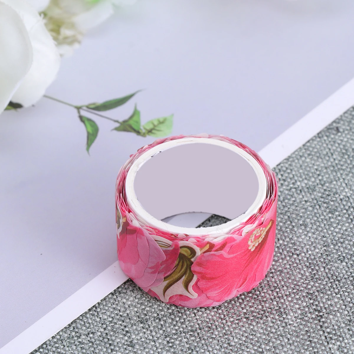 

Petal Washi Masking Tape Hand Torn Seamless Stickers Decorative Sticky Paper Tapes for Scrapbook DIY Diary Gift Wrapping (Peony)