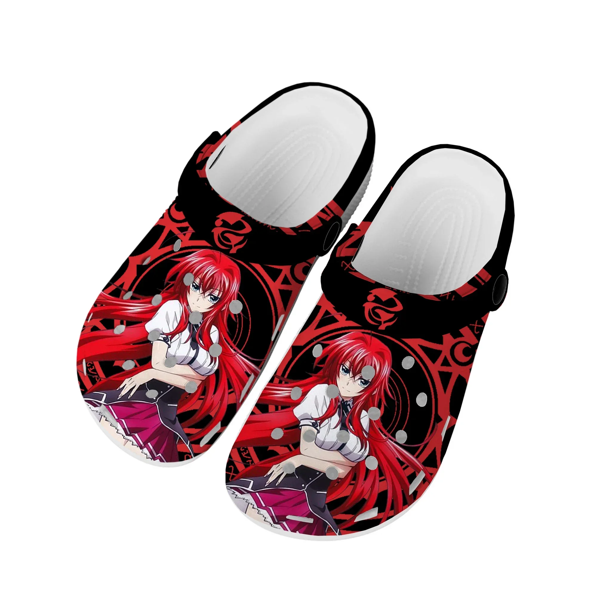 Anime High School manga DxD Rias Gremory Home Clogs Custom Water Shoes Mens Womens Teenager Shoe Garden Clog Beach Hole Slippers