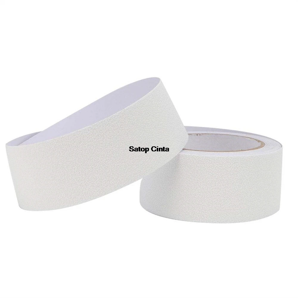 2.5cm/5cm/10cm*5m White Safety Anti Slip Traction Tape Waterproof Adhesive Non-Slip Strip For Stair Ramp Walkway Indoor Outdoor