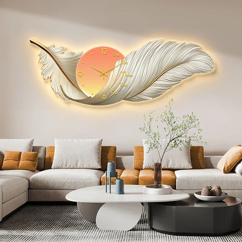 Art Mural Wall Clocks Luxury Digital Restaurant Nordic Minimalist Wall Watch Aesthetic Reloj De Pared Living Room Decoration