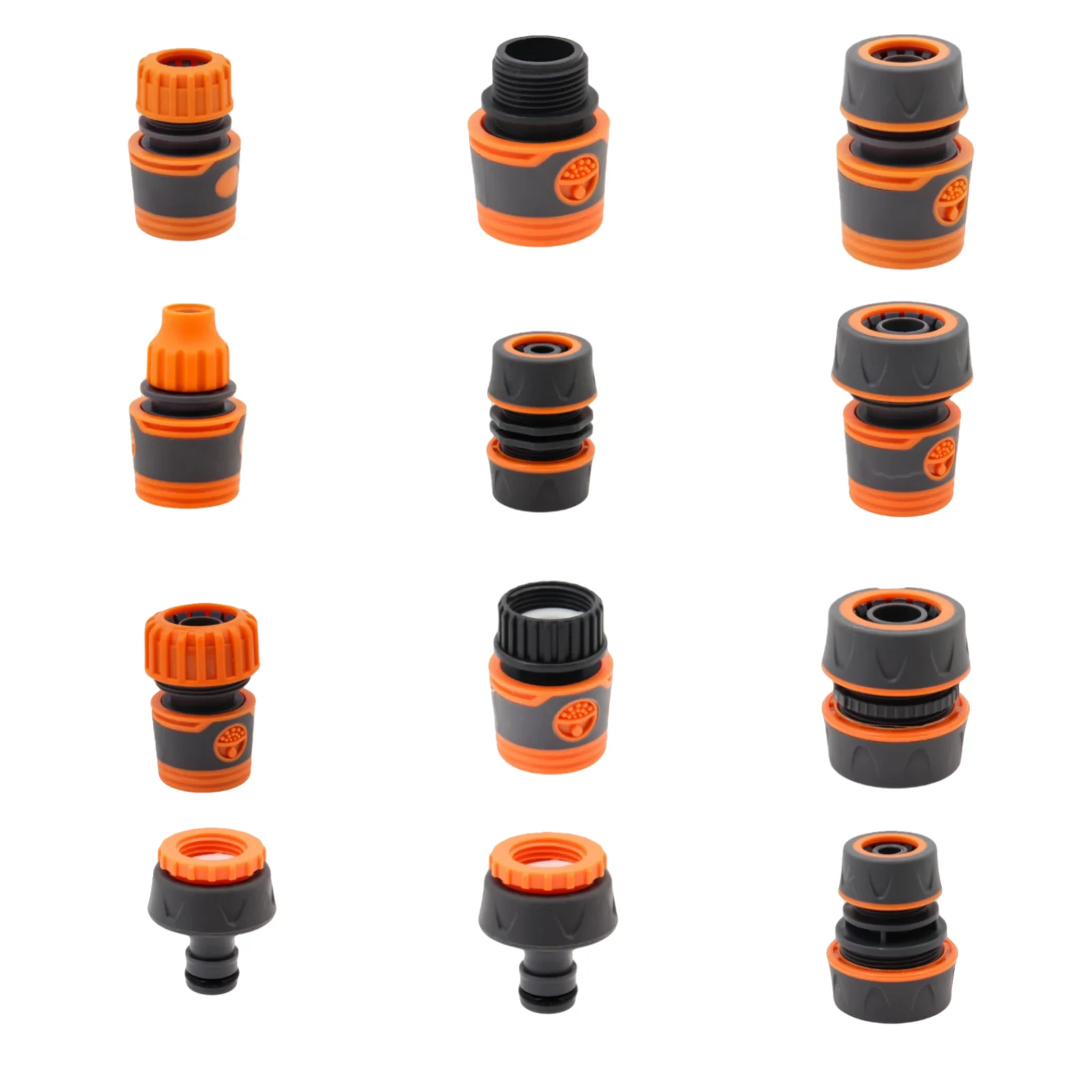 Conector rápido de manguera de jardín: adaptador de válvula de bola de grifo macho hembra para reparación de tubos y accesorios de pistola de riego