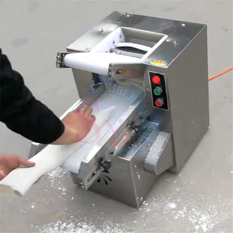 Novo design de mesa tipo 200 modelo rolo de massa elétrica automática imprensa máquina de rolamento tamanho pequeno máquina de amassar massa