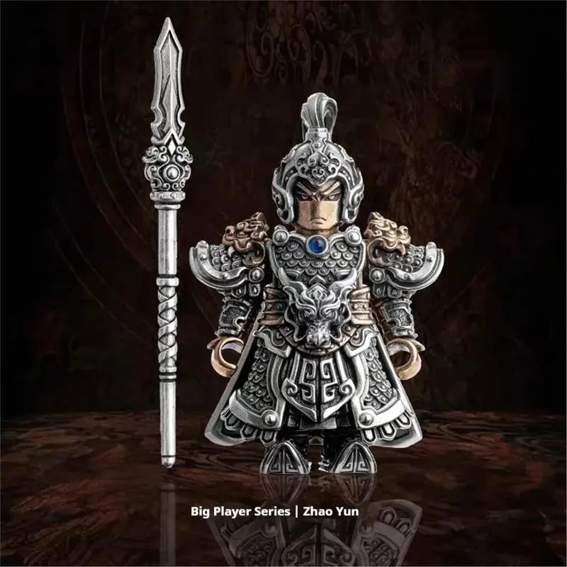 حار في المخزون النمط الصيني لاعب كبير ثلاث ممالك سلسلة تشاو يون تشاو زييلونج عمل نموذج لجسم سطح المكتب زخرفة اللعب الهدايا #5