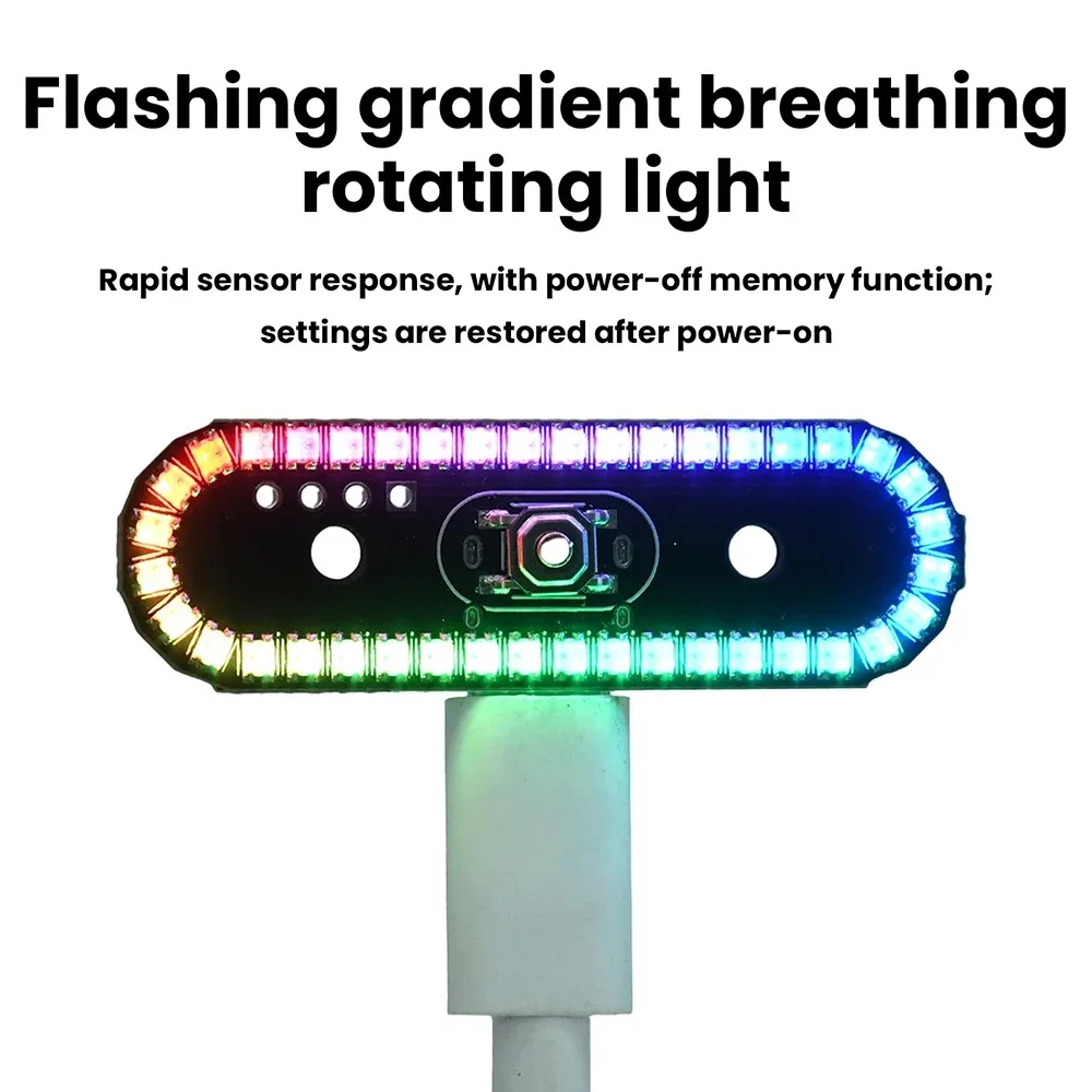 8 modes of colorful tail lights Color tail  LED streamer lights flashing gradual change breathing rotating