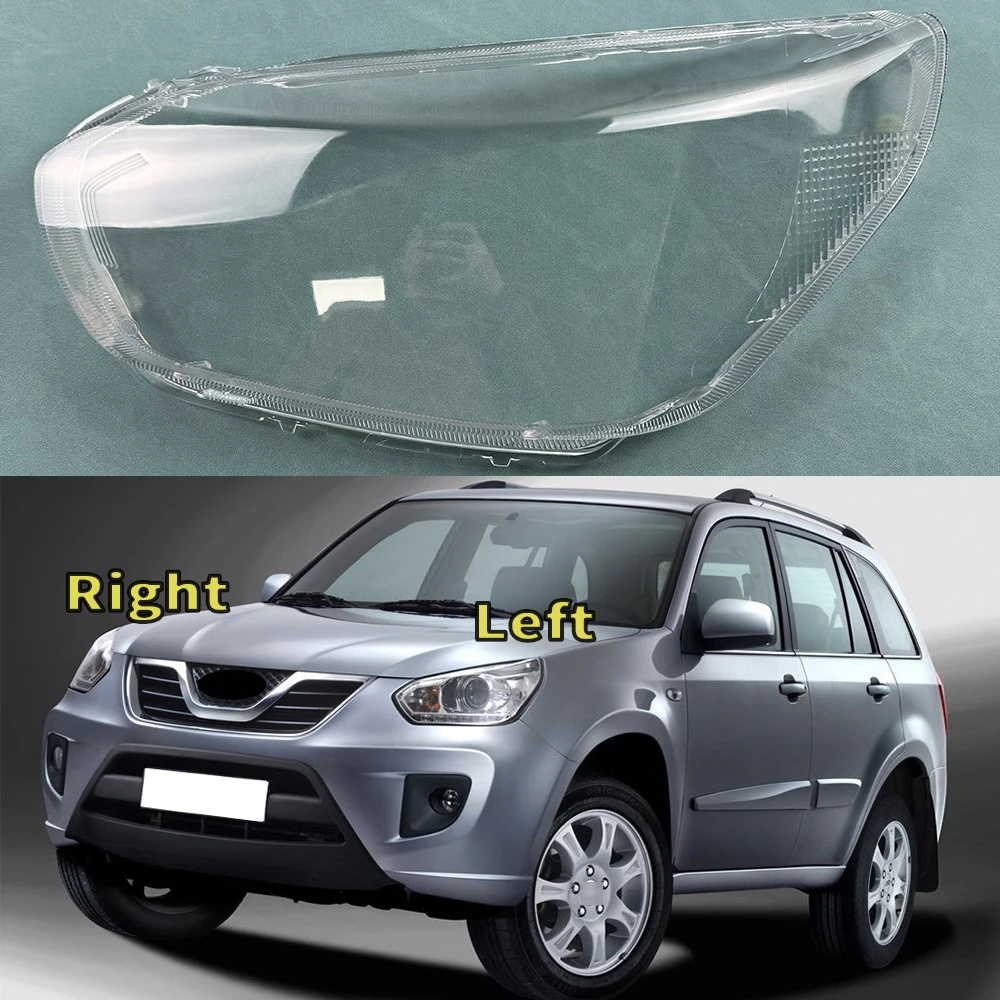 For Chery Tiggo 3 2010-2013 Car Front Headlight Cover Headlamp Shell Lens Caps Light Case Auto Lamp Shade Lampcover Mask