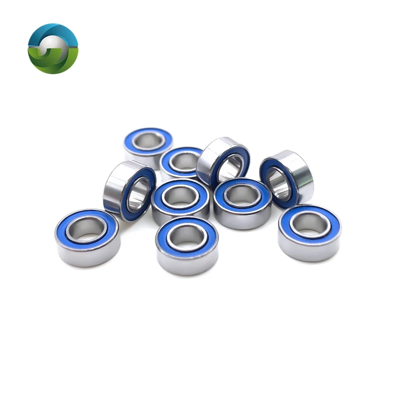 MR84RS Bearing 10PCS 4x8x3 mm ABEC-7 Hobby Electric RC Car Truck MR84 RS 2RS Ball Bearings MR84-2RS Blue Sealed