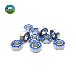 MR84RS Bearing 10PCS 4x8x3 mm ABEC-7 Hobby Electric RC Car Truck MR84 RS 2RS Ball Bearings MR84-2RS Blue Sealed
