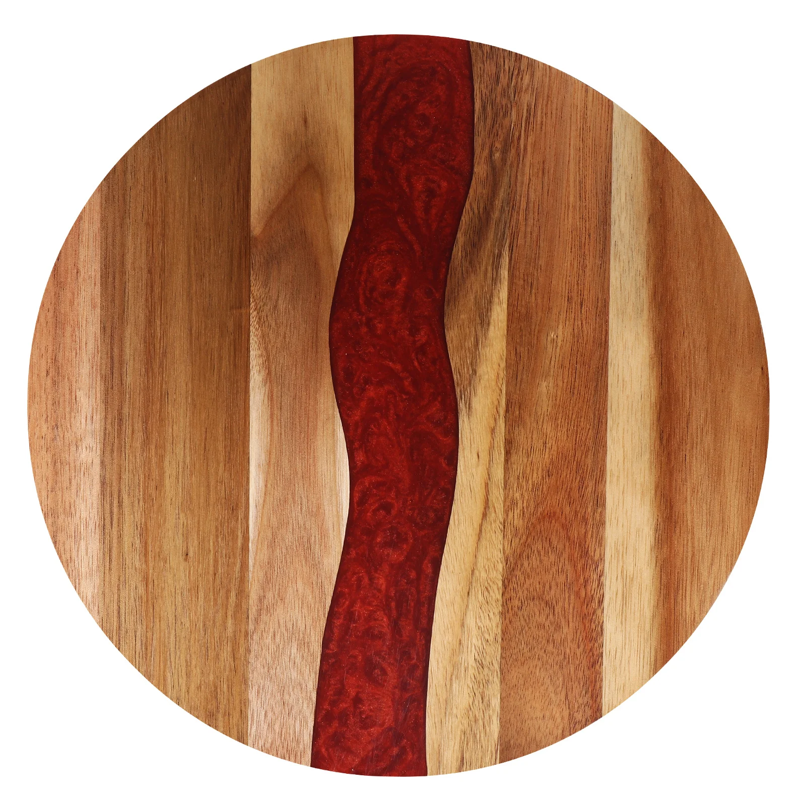 

Wood Round Cutting Board Kitchen Multi-Function Chopping Serving Charcuterie Cheese Meat Vegetable Bread Pizza