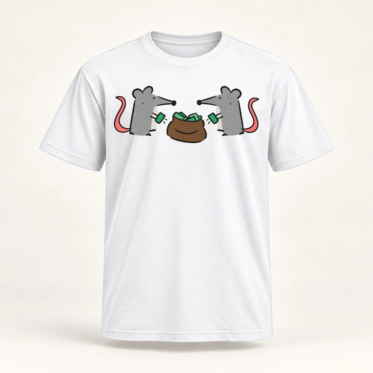 Rats counting loot Classic T-Shirt man t shirt luxury man t shirt graphic man t shirt summer T-Shirt