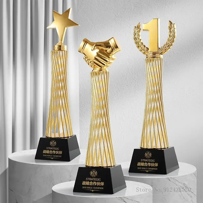 

Персонализация Thumb Metal Trophy Company Enterprise, отличная ежегодное собрание сотрудника, кристальная праздничная награда, коммутация