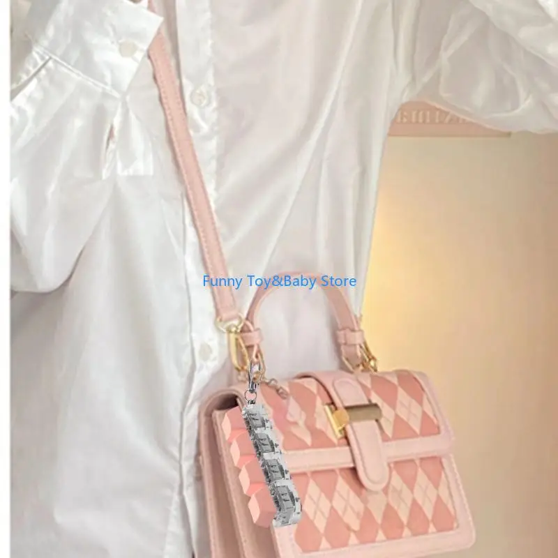 C90B Meerdere kleuren 4 Knop Keyboard Keychain Stress Relief Toy voor kinderen