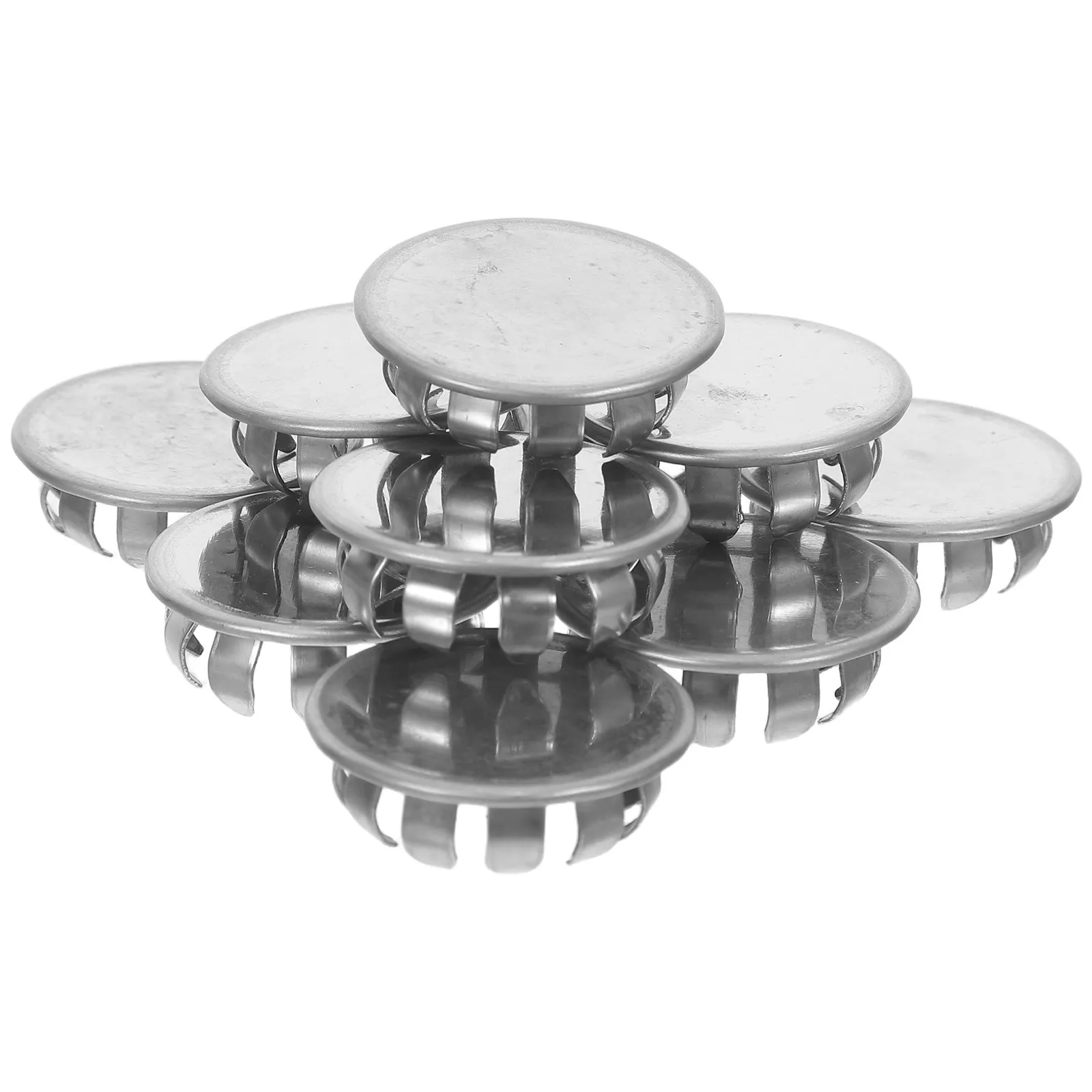 10 unidades de tapones de acero inoxidable para caja eléctrica, tapones para orificios de caja eléctrica, accesorios de perforación de hardware, tapones redondos para panel