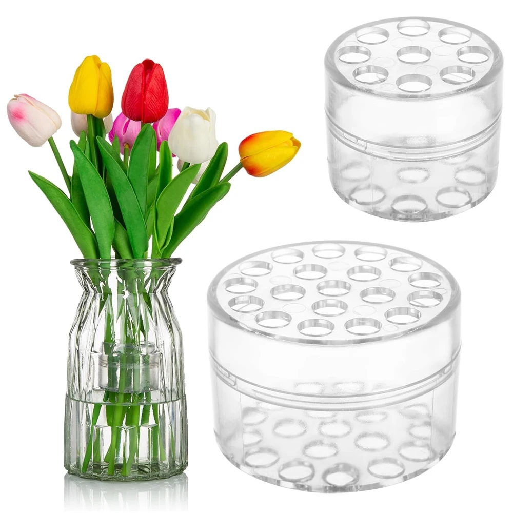 

2PCS New Spiral Stem Holder for Flowers Flower Arranger Twist DIY Bouquet Twister Flower Floral Arrangement Holder for Decor