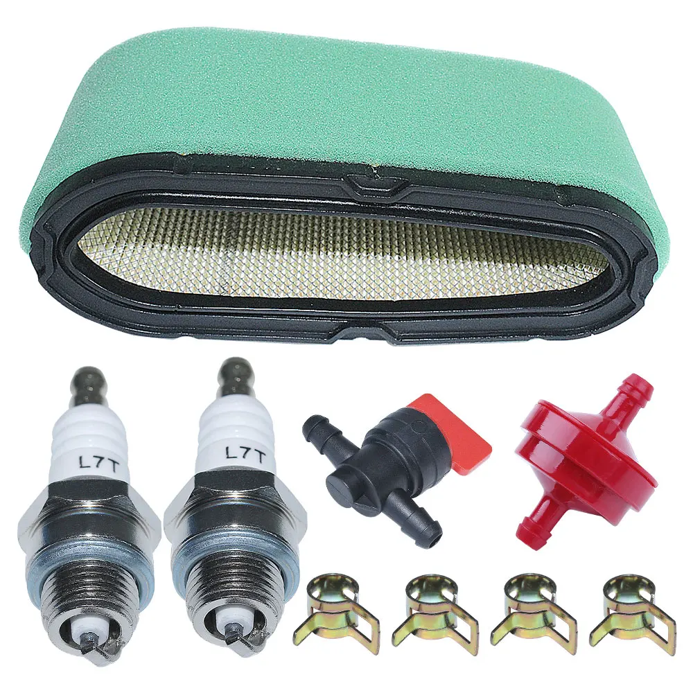 Air filter Pre filter For Tecumseh 640065A 640065 13Hp 13.5Hp 14Hp 15Hp  Shut off Valve Clamp Spark Plug Fuel Filter
