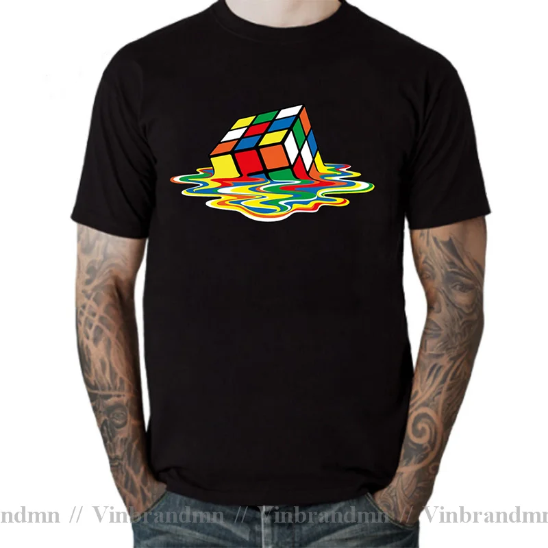 3D Print Penrose Puzzle Rubics Cube The Big Bang theory T Shirt Boys Magic Square T-Shirt Rubik's Sheldon Cooper Cube Tee Shirt