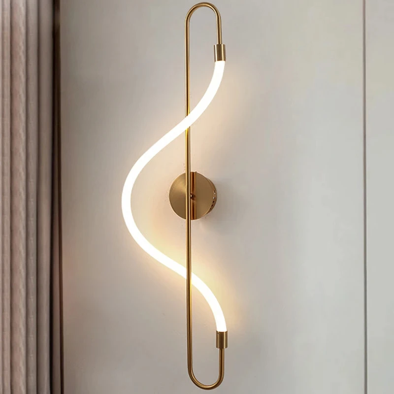 

Nordic creative hose LED wall lamp for living room, bedroom, dining room, home decoration wall lamp YX145TB