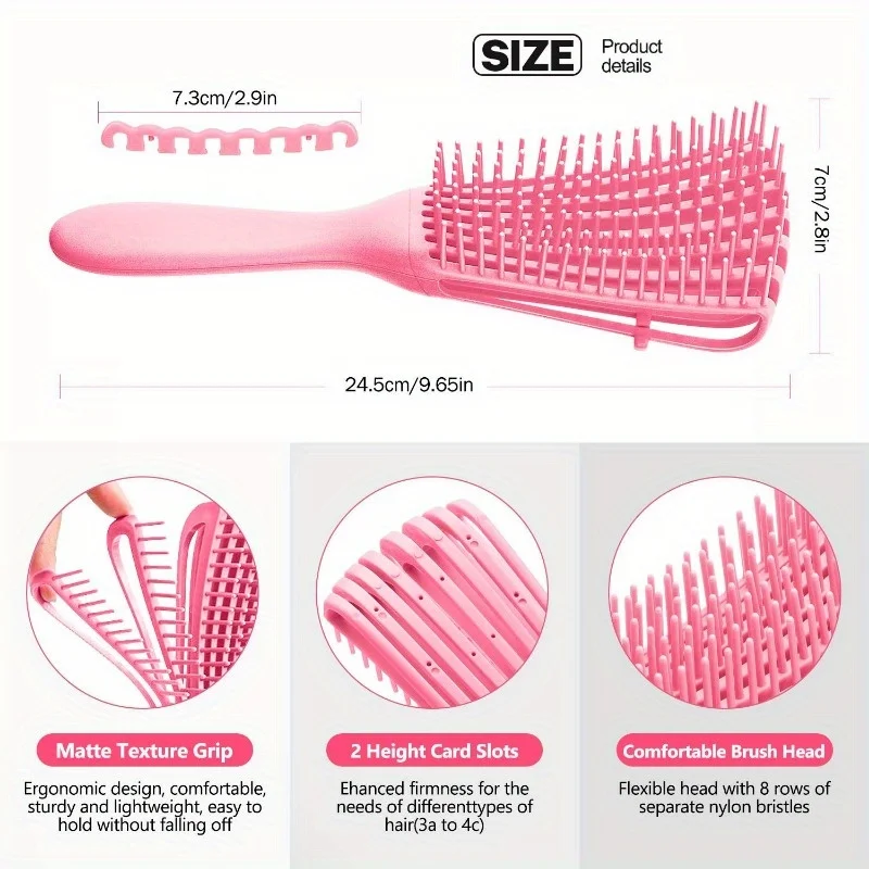 Hot Sale Hair Comb Brush Scalp Massage Hair Brush Detangler Brush for Curly Hair Thick Hair Octopus Hairbrush Women Men Salon