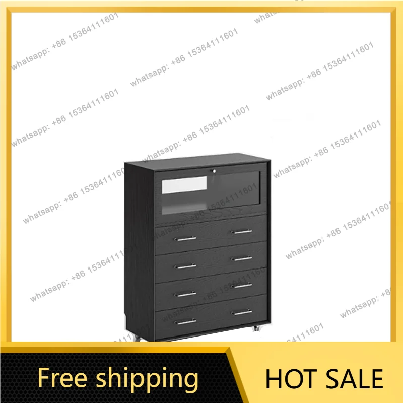 LS Italian minimalist mobile light luxury dining side cabinet high-end storage living room home storage chest cabinet