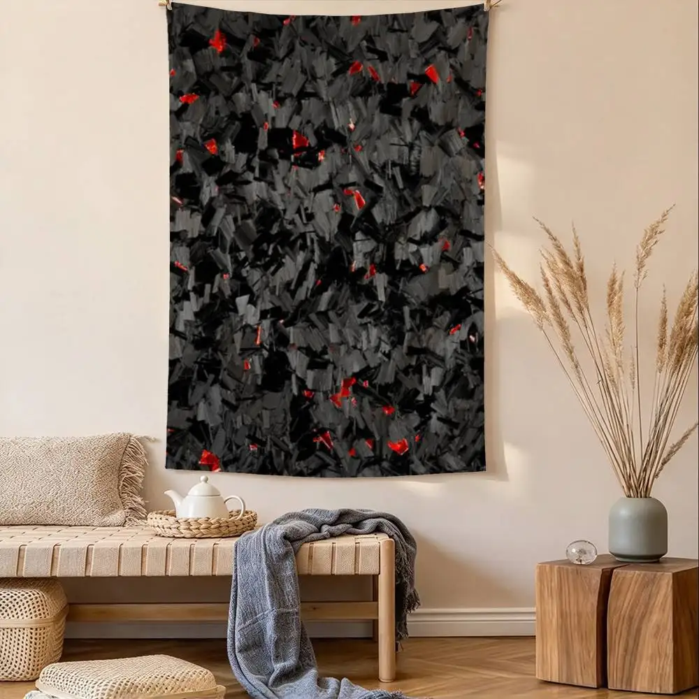 Cool Carbon F-Fiber Tapestry Tropical Ocean Wall Hanging for Bedroom Living Room Dorm Home Decor