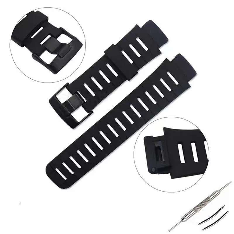 Watch accessories pin buckle for SUUNTO X-LANDER Spartan Warrior SEAL Assault rubber strap