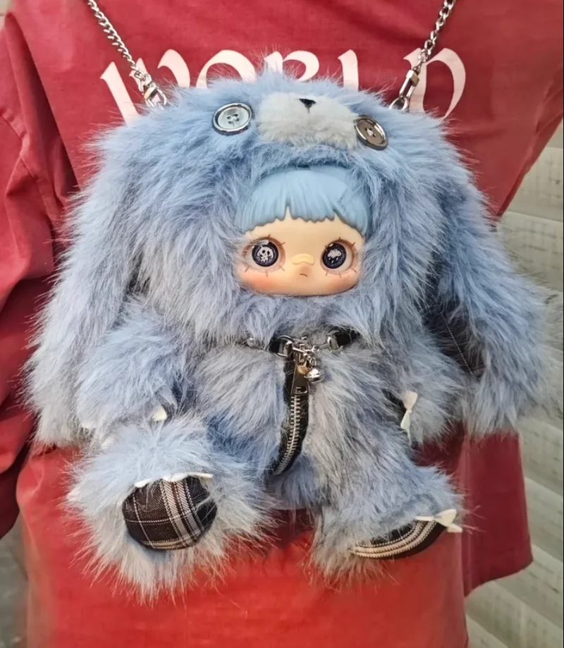 

Оригинальная плюшевая игрушка-брелок MayMei Rebel Doll в виде пушистого кролика в закрытой упаковке — идеальный подарок для девочек на день рождения, Новый год, праздники.