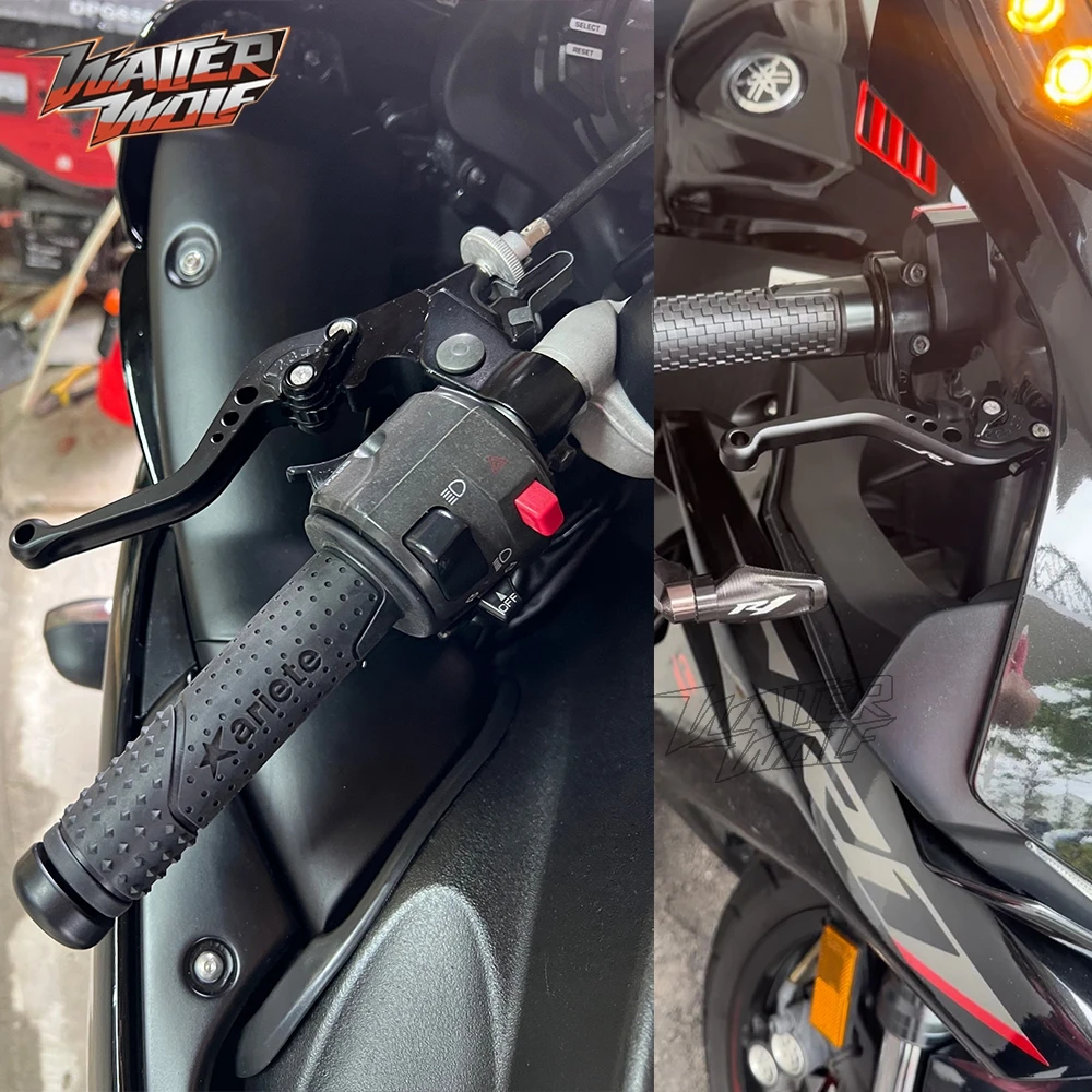 2025 YZF R1 CNC الألومنيوم دراجة نارية قصيرة دواسة فرامل عتلات مقبض رافعة لياماها YZF R1S R1M YZF-R1 YZFR1 YZF R1/S/M 99-24