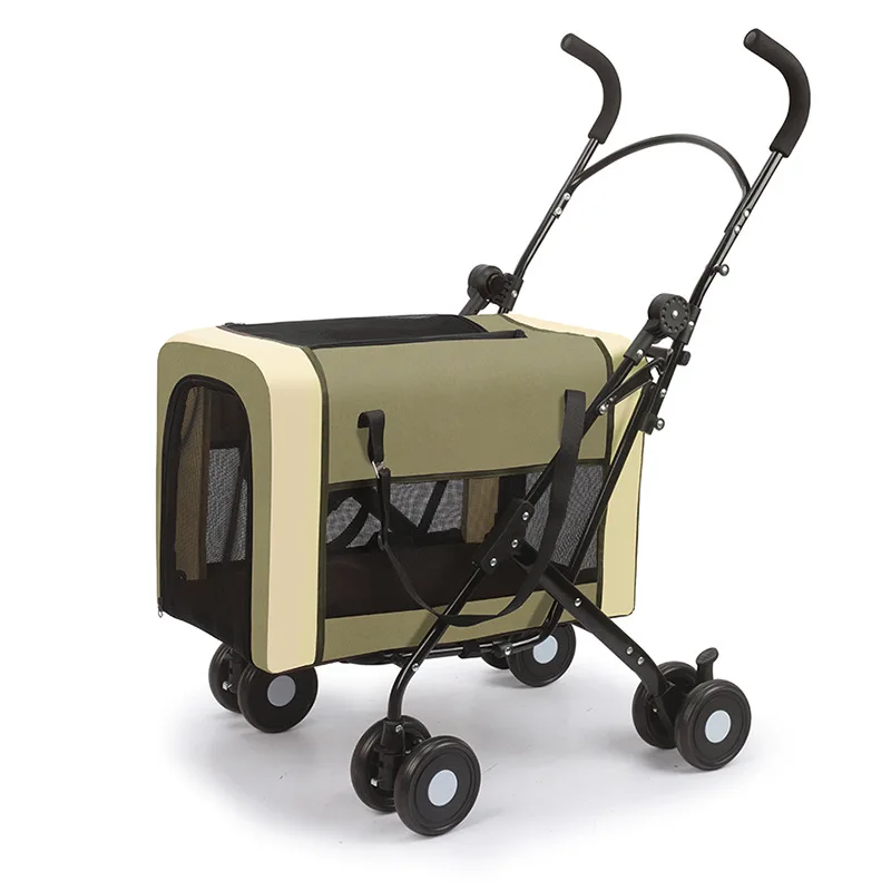 

New Model Pet Stroller For Dogs Lightweight And Foldable Portable Car Bag Split Type Strollers
