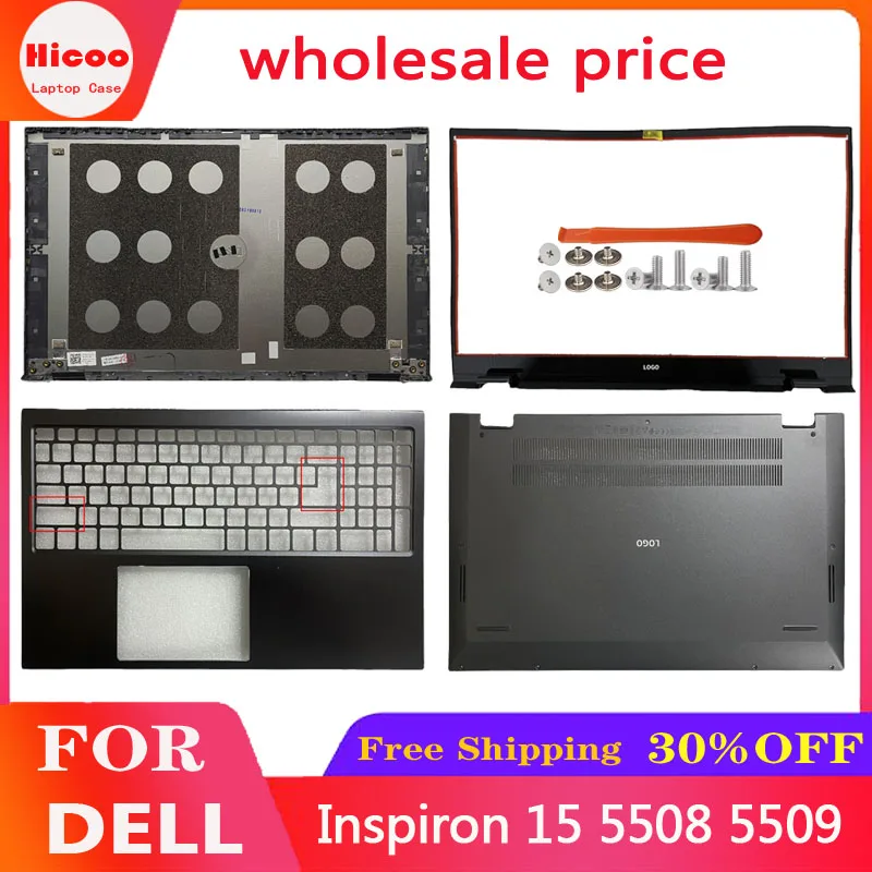 

New For Dell Inspiron 15 5508 5509 Replacemen Laptop Accessories Lcd Back Cover/Front Bezel/Palmrest/Bottom/Hinge