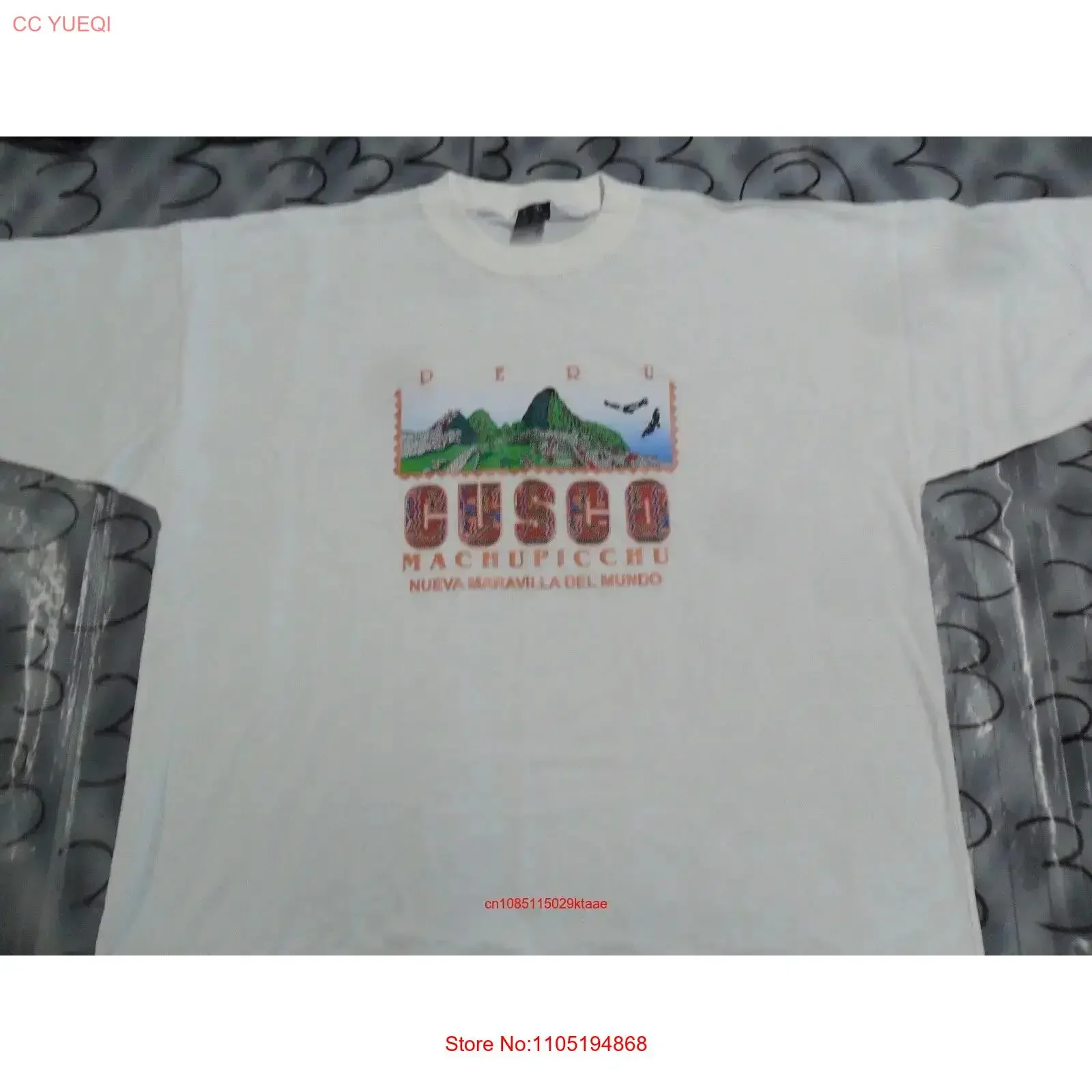 XL Cusco Machupicchu Peru T Shirt vintage Washed Stretched homme Breathable Unisex Slightly fashion Soft Versatile