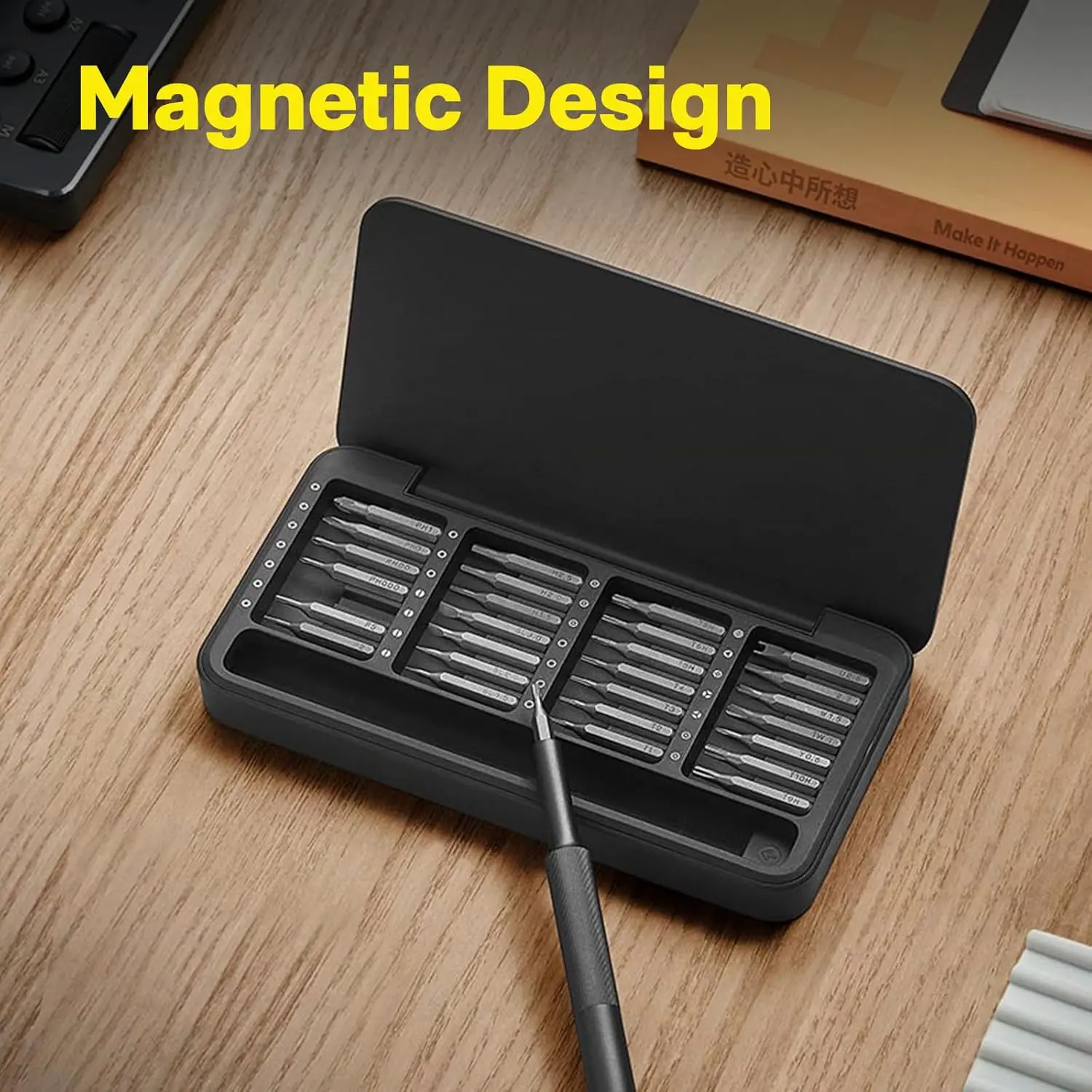 مجموعة مفكات براغي دقيقة 28 في 1 مع لقم مغناطيسية للإلكترونيات والساعات والهواتف وأجهزة الكمبيوتر المحمولة والكاميرات وإصلاح النظارات