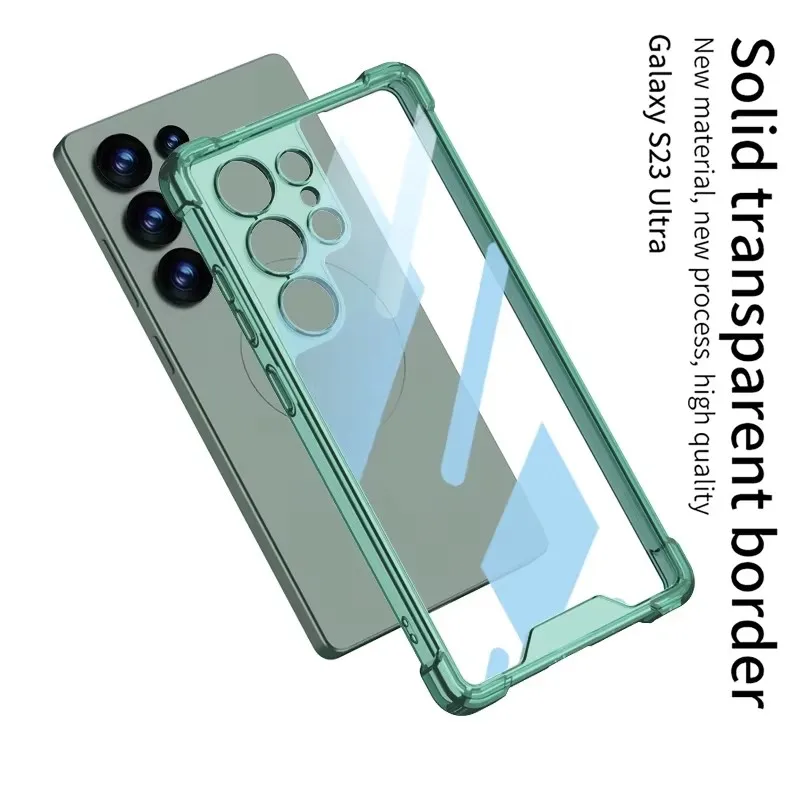 Transparent Silicone Four Corner Anti Drop Case For Samsung Galaxy S25 Ultra S25Ultra Ultra-Thin Clear Tpu Hard Cover Accessory