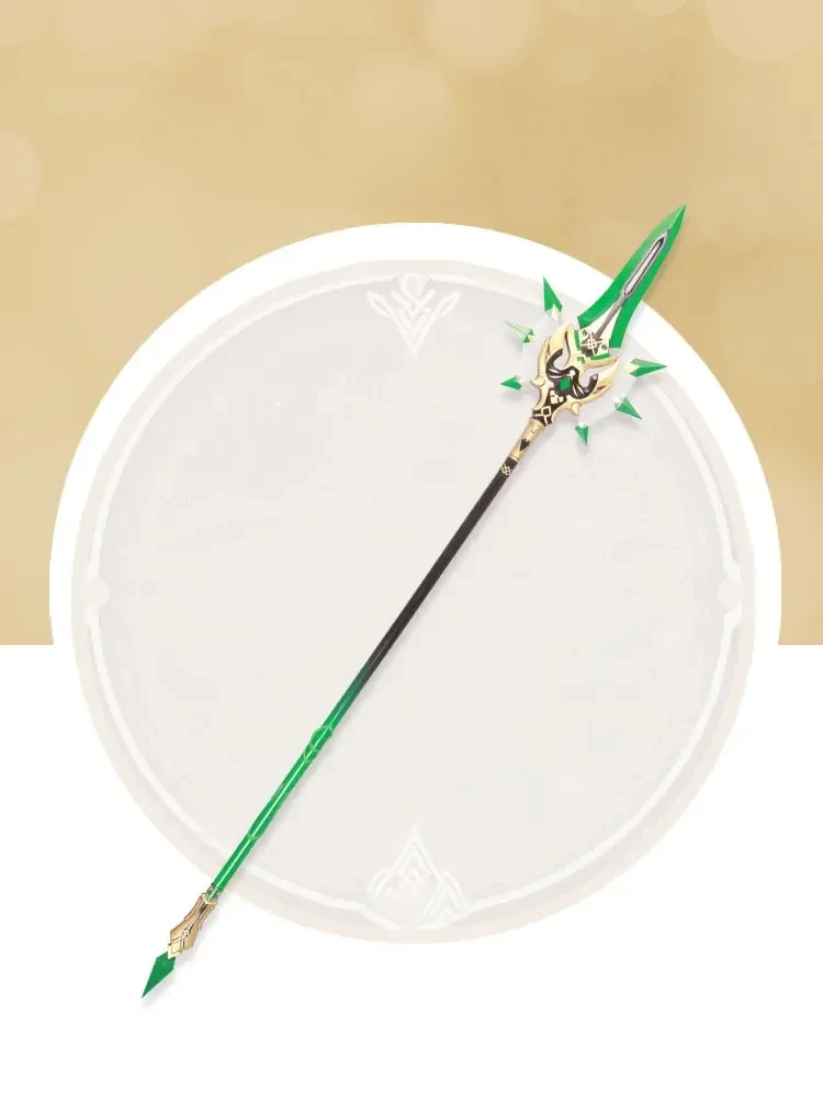 Genshin Impact Xiao Cosplay Spear Prop Primordial Jade Winged-Spear Weapons for Halloween Christmas Party Masquerade Anime Shows