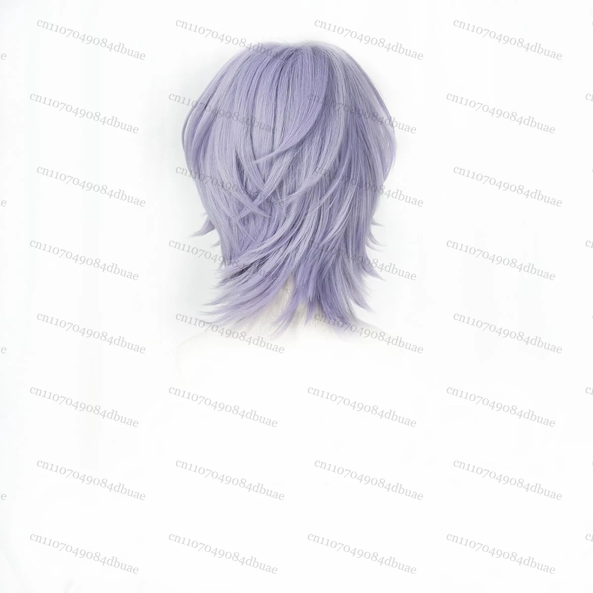 애니메이션 KPOP 악마 사냥꾼 사자 코스프레 가발 미스터리 가발 라이트 퍼플 남성용 짧은 머리 할로윈 파티 의상 가발