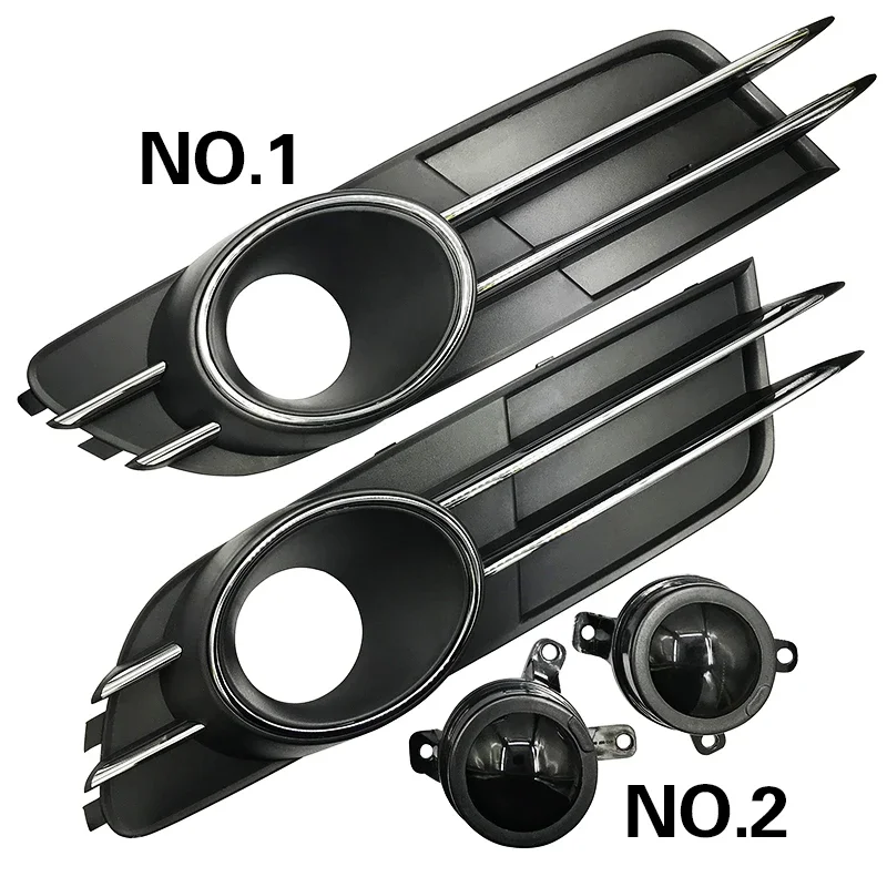 

4GD807681B for Audi A6 C7 2012-2015 Modified High-end Fog Lamp Frame Grille with Fake ACC Decorative Cover 4GD807682B