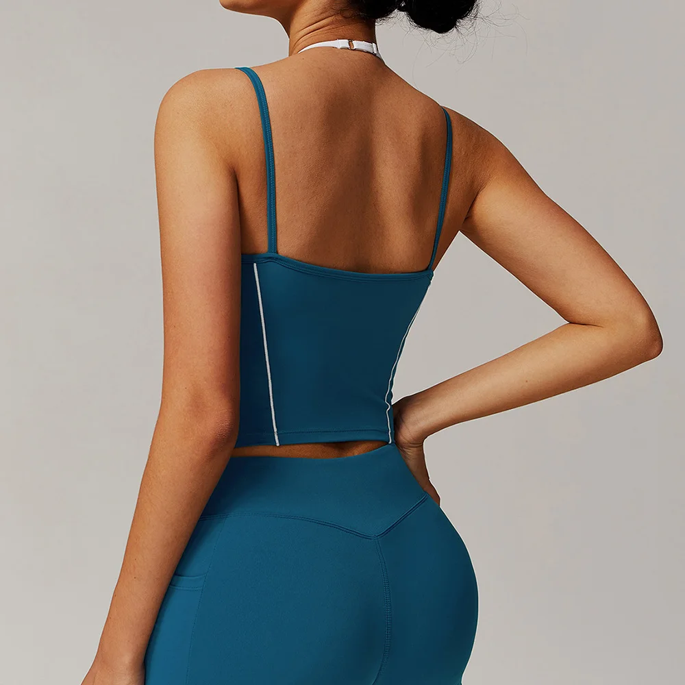 حمالة صدر رياضية قابلة للتنفس للنساء، حمالة صدر للياقة البدنية مضادة للعرق، حمالة صدر لليوجا مقاومة للصدمات، حمالة صدر رياضية عالية القوة، حمالة صدر للتمرين في صالة الألعاب الرياضية #5