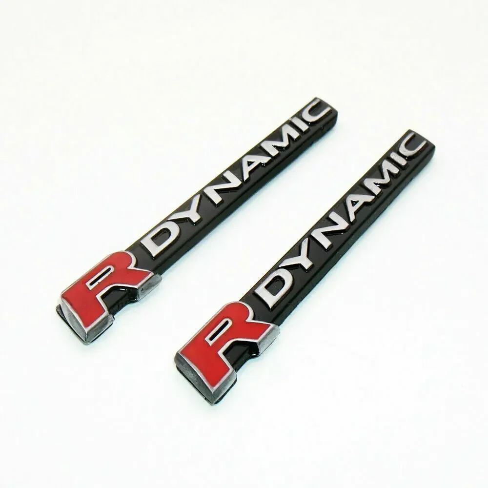 

2x Metal Chrome R Dynamic Sport HSE Car Fender Side Emblem Badges Decal Stickers