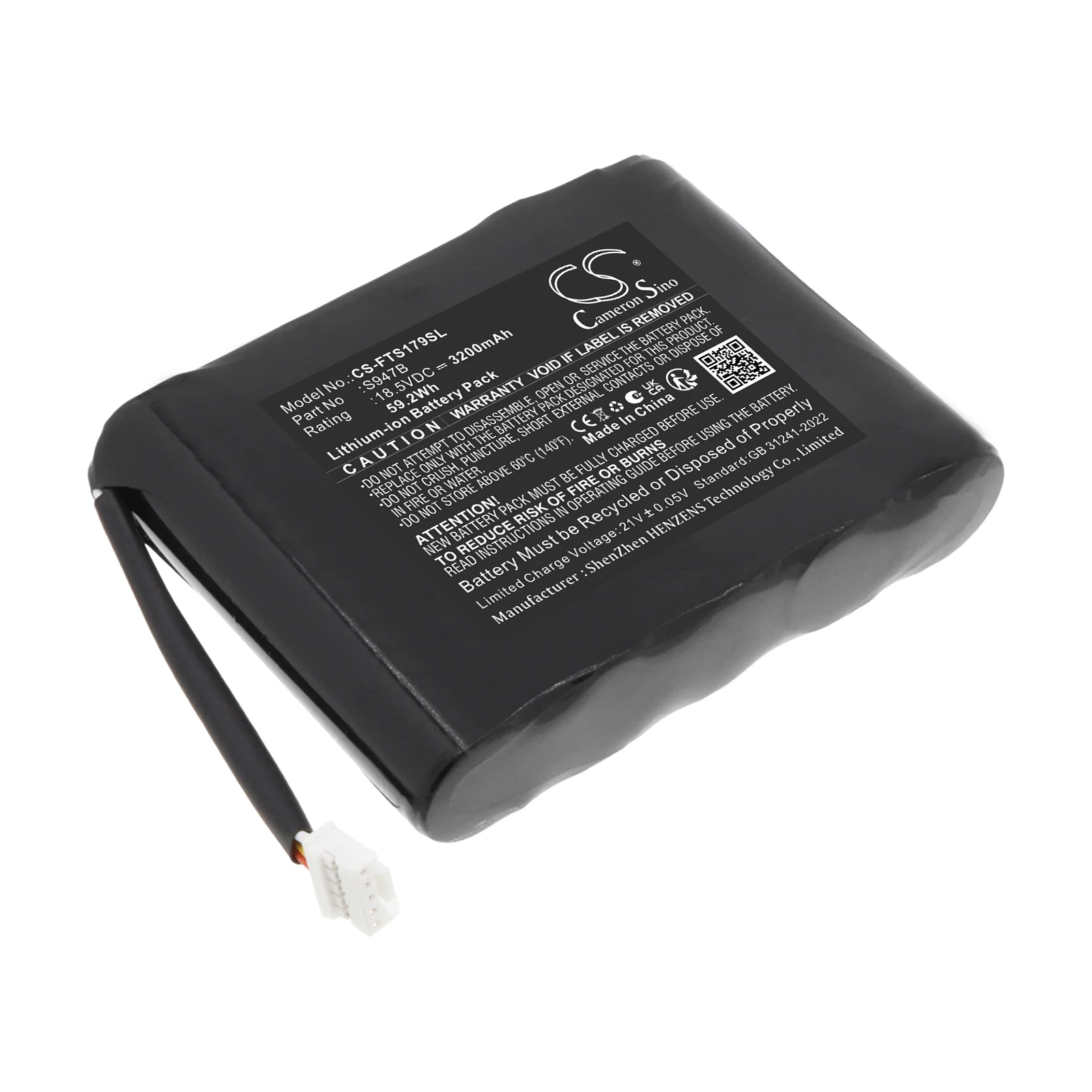 Cameron Sino 18.5V 3200mAh Replacement Battery S947B for Fitel S179 Fusion Splicer Welding Splicer S179a S179c