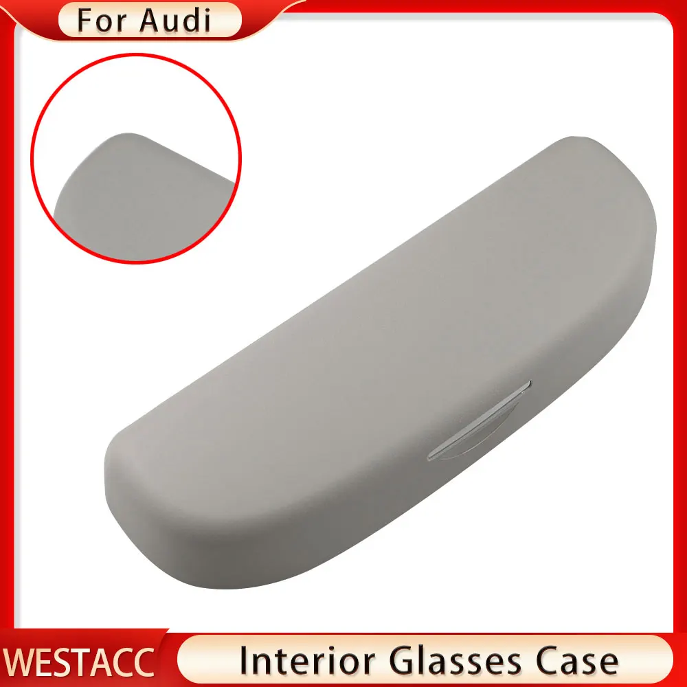 Car Sunglasses Holder Glasses Case Box for Audi A3 A4 B6 B8 A6 C6 80 B5 B7 A5 Q5 TT 8P 100 8L C7 8V A1 S3 Q3 A8 B9 A7 2012-2021